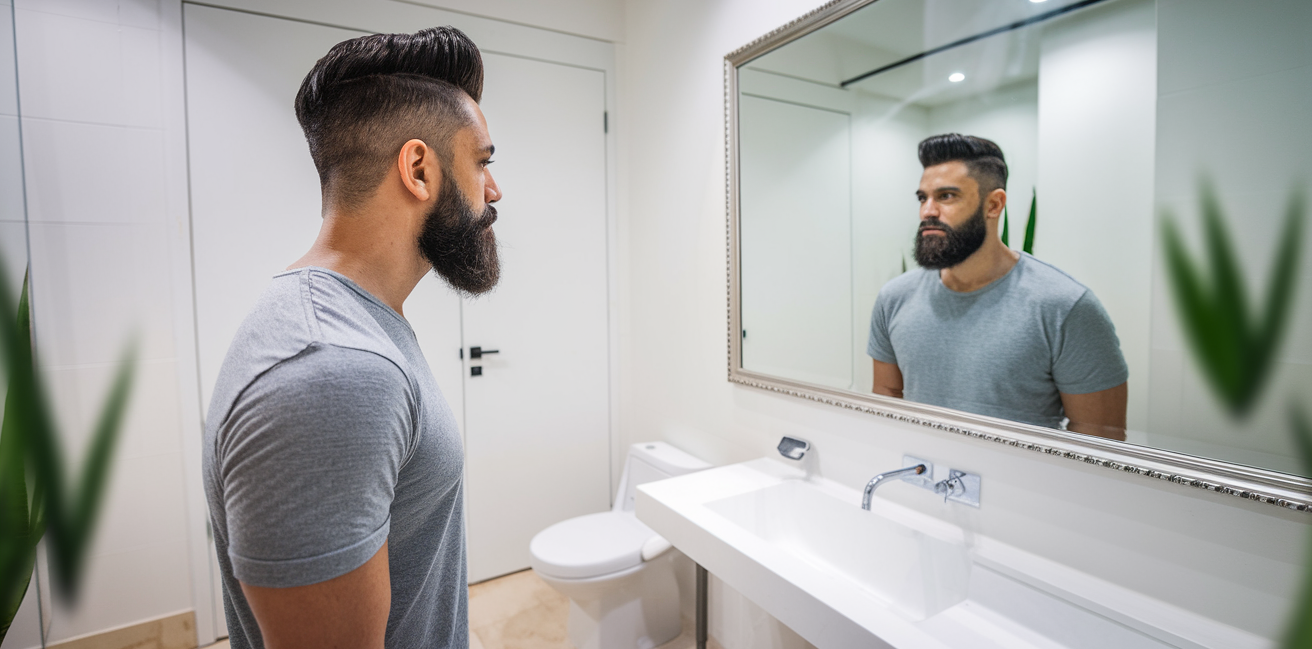 homme-dos-reflet-barbe-stylisee