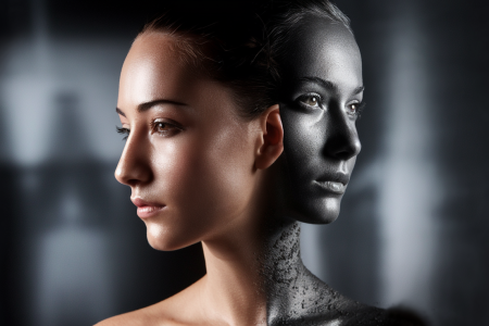 profil-femme-contraste-eclat-sombre