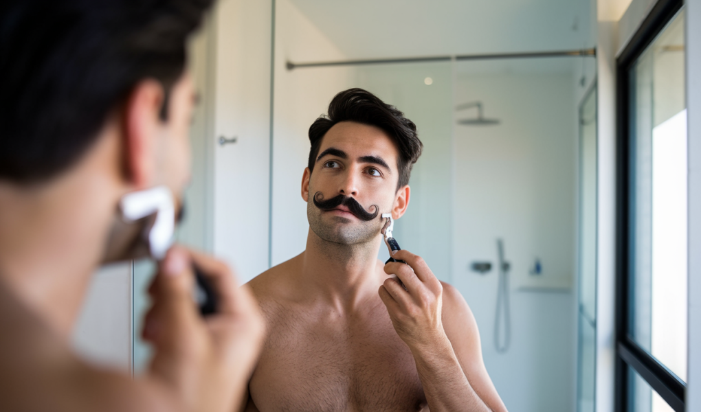 homme-miroir-moustache-salle-bain