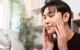 peeling visage homme