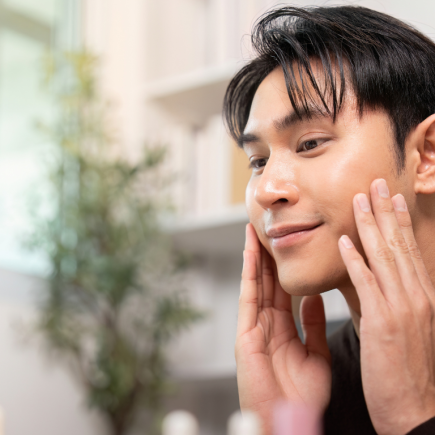 peeling visage homme