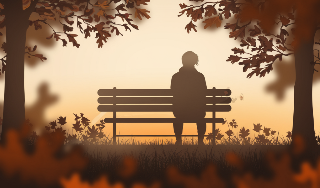 silhouette-personne-banc-coucher-soleil