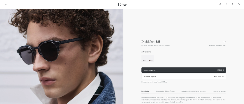 Lunette de soleil dior