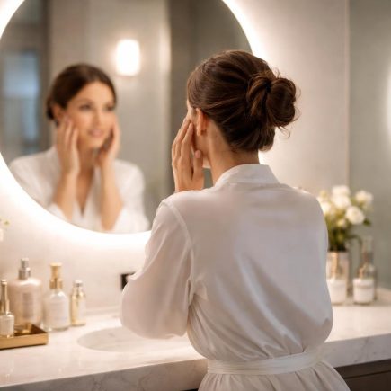femme-miroir-salle-bain-moderne