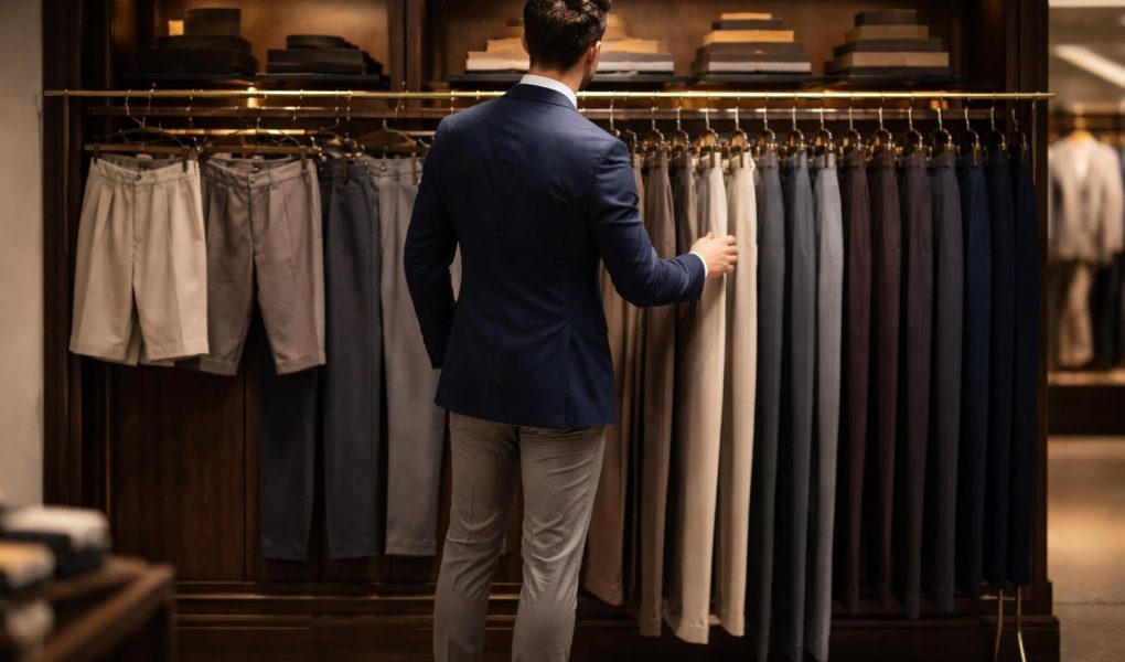 homme-elegant-boutique-pantalons-suspendus