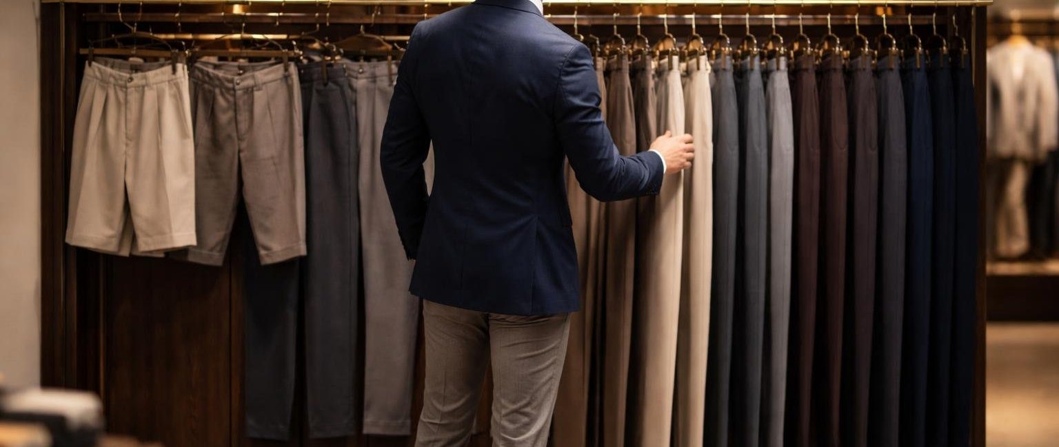 homme-elegant-boutique-pantalons-suspendus