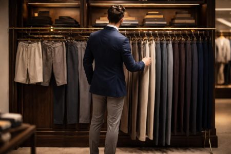 homme-elegant-boutique-pantalons-suspendus