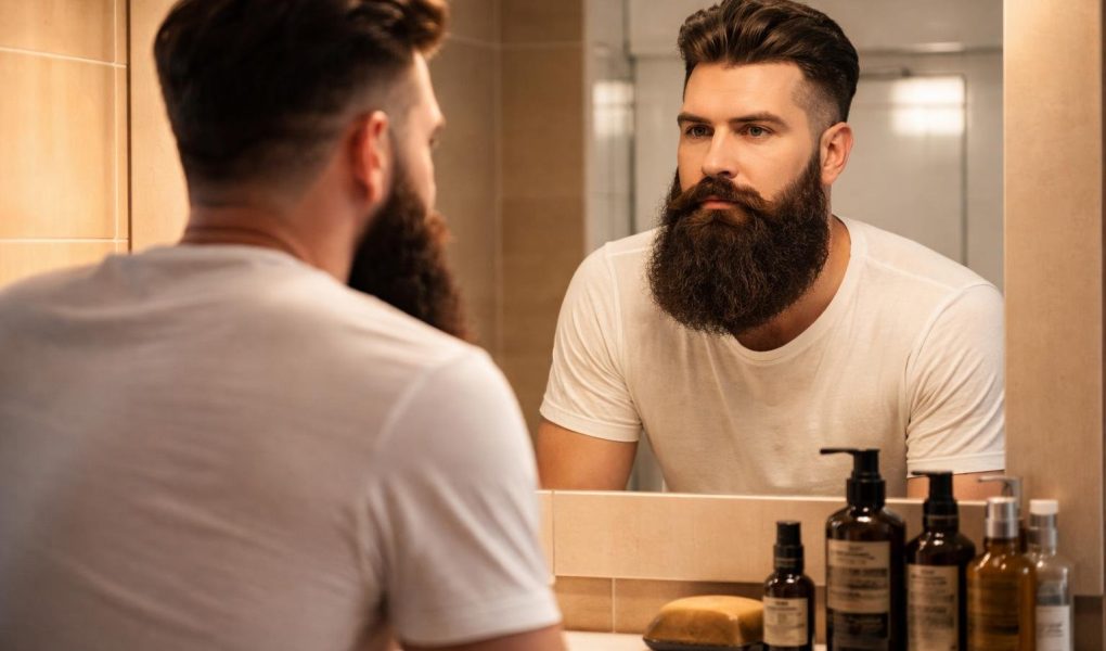 homme-barbu-miroir-salle-bain