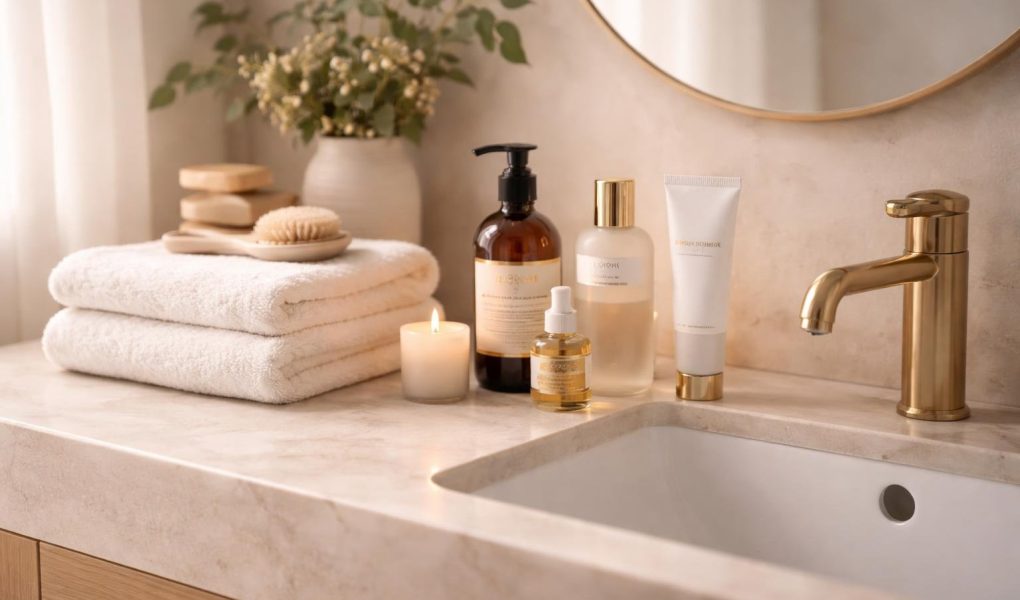 salle-bain-propre-serviette-soins