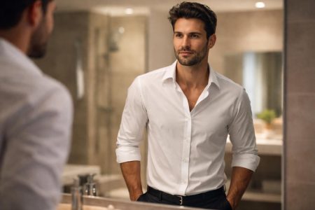 homme-confident-miroir-salle-bain-moderne