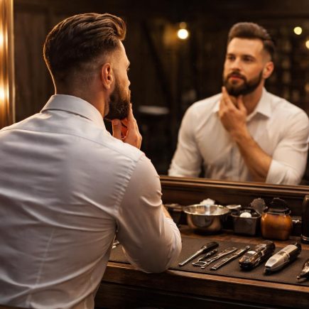 homme-dos-salon-coiffure-miroir