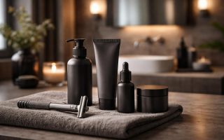 salle-bain-moderne-produits-soins-rasoir