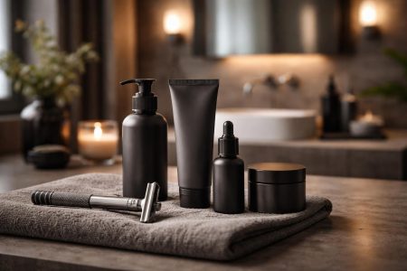salle-bain-moderne-produits-soins-rasoir