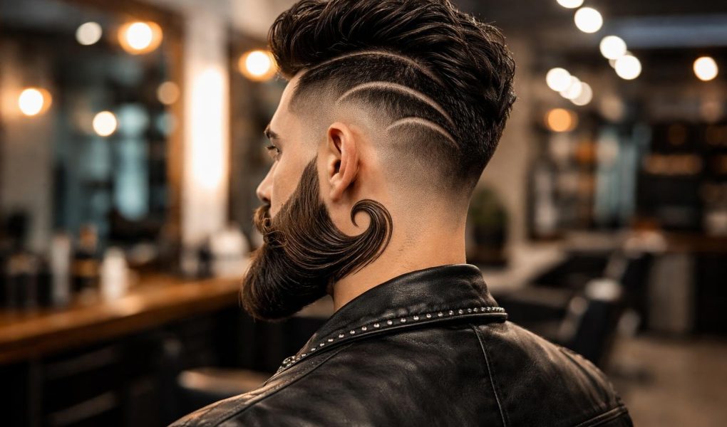 homme-coiffure-originale-barbe-artistique