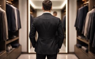 homme-dos-veste-miroir-dressing