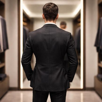 homme-dos-veste-miroir-dressing