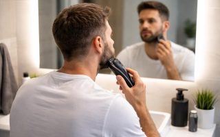 homme-tondeuse-barbe-salle-bain