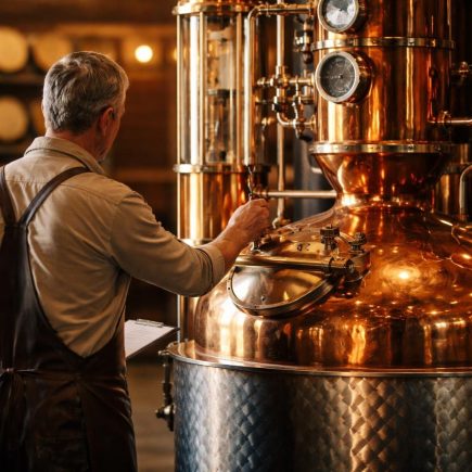 distillateur-alambic-cuivre-futs-bois