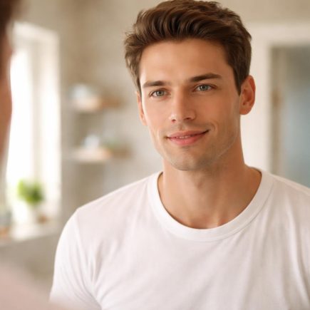 homme-visage-imberbe-sourire-miroir