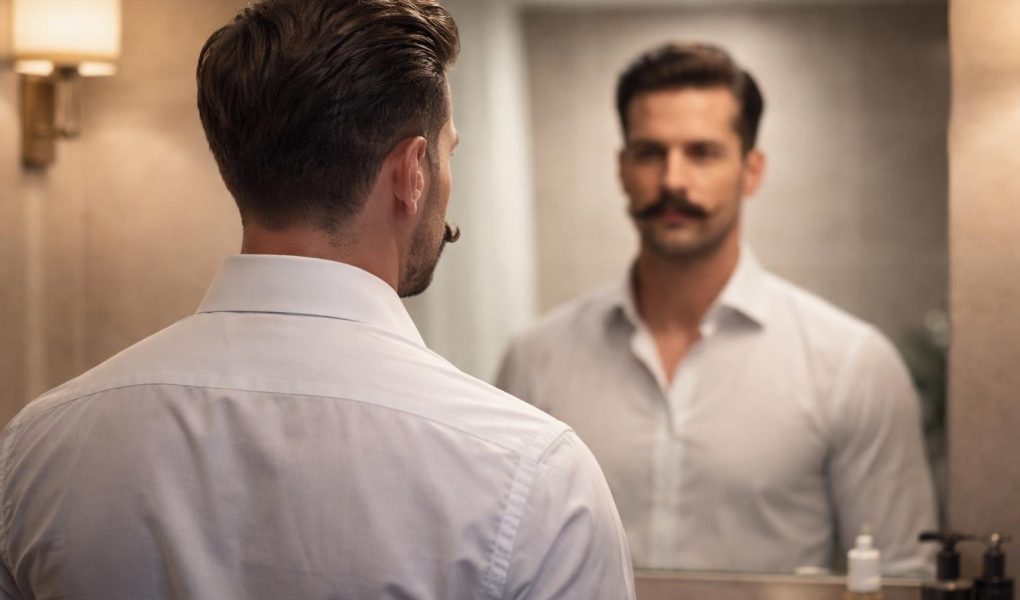 homme-miroir-moustache-salle-bain