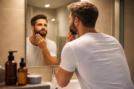 homme-barbe-miroir-salle-bain